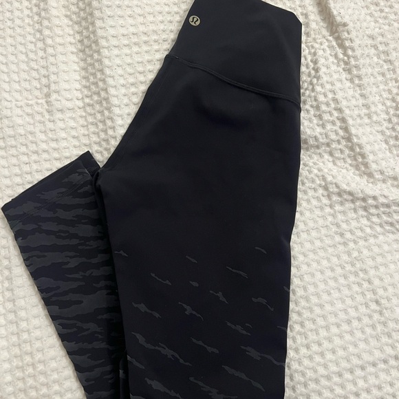 lululemon athletica Pants - lululemon athletica Black and Gray Leggings